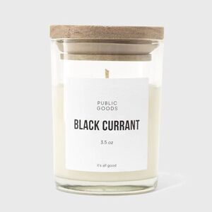 Public Goods Black Currant Soy Candle 3.5 oz Eco-Friendly Vegan